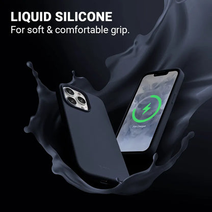 Crong Magnetinis dėklas – „iPhone 13 Pro Max“ „MagSafe“ dėklas (tamsiai mėlynas)