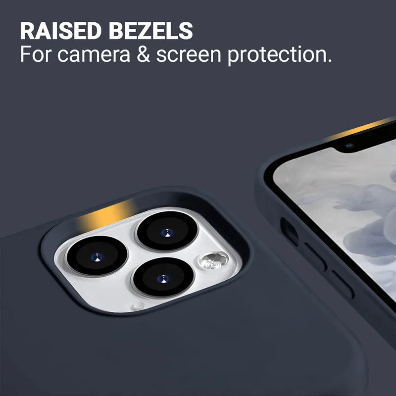 Crong Magnetinis dėklas – „iPhone 13 Pro Max“ „MagSafe“ dėklas (tamsiai mėlynas)