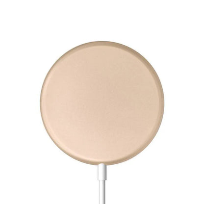Crong MagSpot Bevielis kroviklis – Aliumininis MagSafe 15W indukcinis kroviklis (Aukso)