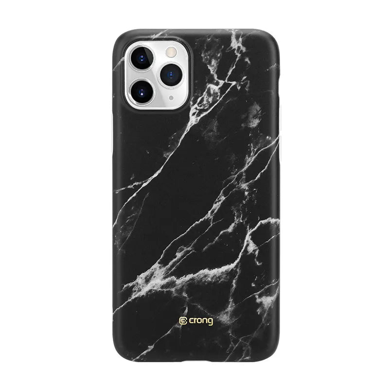 Crong Marmuro dėklas – iPhone 11 Pro dėklas (juodas)