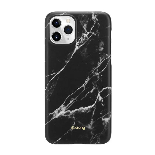 Crong Marmuro dėklas – iPhone 11 Pro dėklas (juodas)