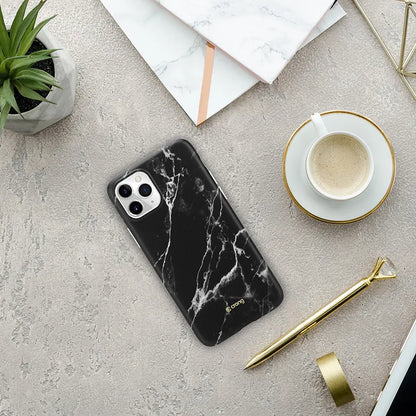Crong Marmuro dėklas – iPhone 11 Pro dėklas (juodas)