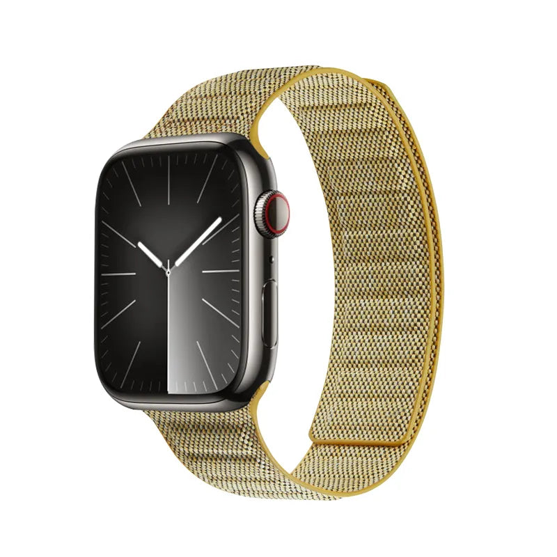 Crong Melange - magnetinis dirželis Apple Watch 38/40/41/42 mm (geltonas melange)