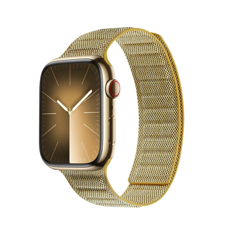 Crong Melange - magnetinis dirželis Apple Watch 38/40/41/42 mm (geltonas melange)