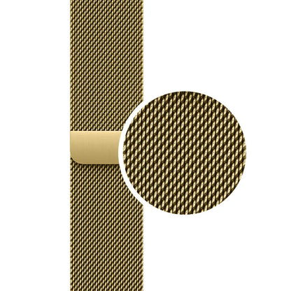 Crong Milano Plienas - Nerūdijančio plieno apyrankė, skirta Apple Watch 38/40/41/42 mm (auksinė)