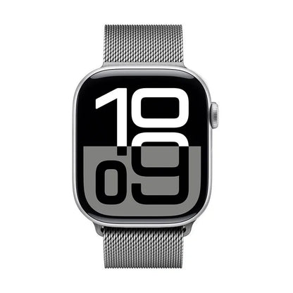 Crong Milano Plienas - Nerūdijančio plieno dirželis, skirtas Apple Watch 38/40/41/42 mm (sidabrinis)