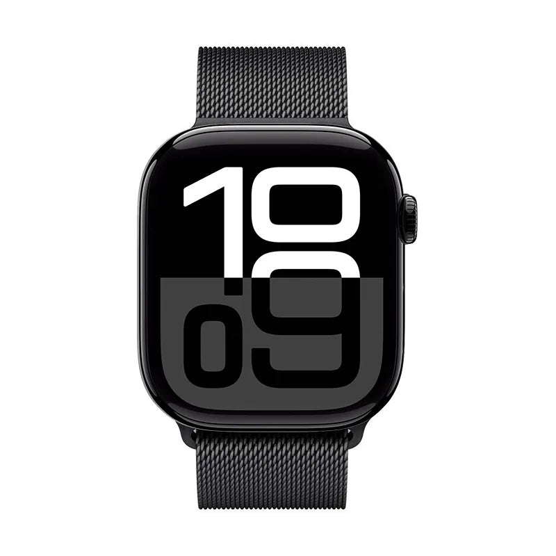 Crong Milano Steel – Nerūdijančio plieno apyrankė „Apple Watch“ 38/40/41/42 mm (Grafitinė)