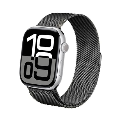 Crong Milano Steel – Nerūdijančio plieno apyrankė „Apple Watch“ 38/40/41/42 mm (Grafitinė)
