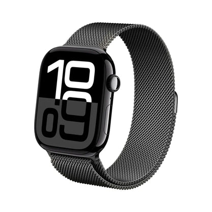 Crong Milano Steel – Nerūdijančio plieno apyrankė „Apple Watch“ 38/40/41/42 mm (Grafitinė)