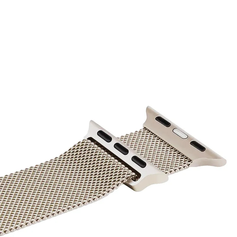 Crong Milano Steel – Nerūdijančio plieno apyrankė Apple Watch 38/40/41/42 mm (šampano)