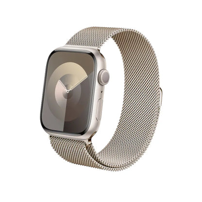 Crong Milano Steel – Nerūdijančio plieno apyrankė Apple Watch 38/40/41/42 mm (šampano)
