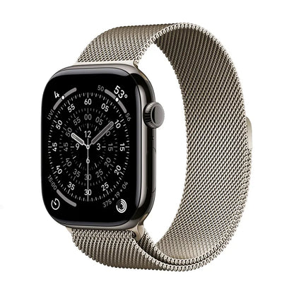 Crong Milano Steel – Nerūdijančio plieno apyrankė Apple Watch 38/40/41/42 mm (šampano)