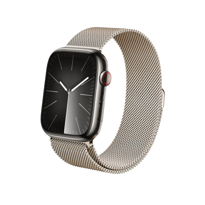 Crong Milano Steel – Nerūdijančio plieno apyrankė Apple Watch 38/40/41/42 mm (šampano)
