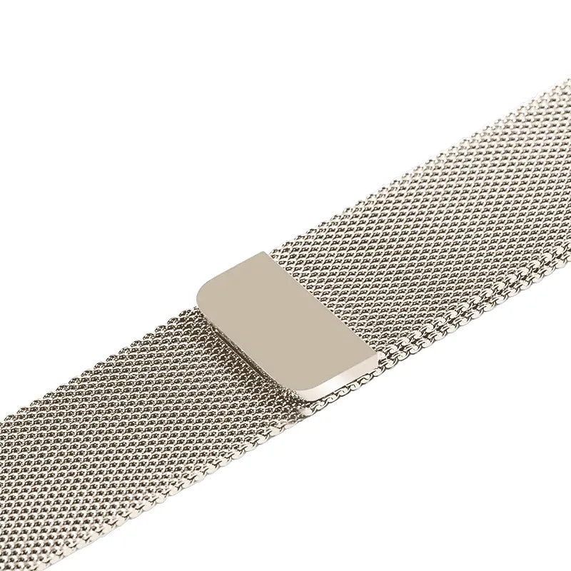 Crong Milano Steel – Nerūdijančio plieno apyrankė Apple Watch 44/45/46/49mm (Šampano)