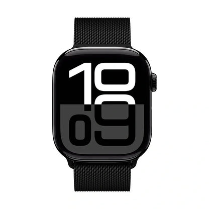 Crong Milano Steel - Nerūdijančio plieno apyrankė, skirta Apple Watch 38/40/41/42 mm (juoda)