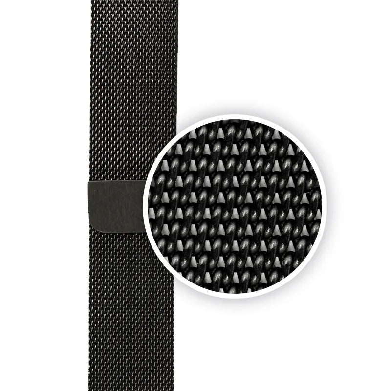 Crong Milano Steel - Nerūdijančio plieno apyrankė, skirta Apple Watch 38/40/41/42 mm (juoda)