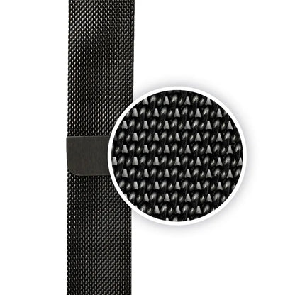 Crong Milano Steel - Nerūdijančio plieno apyrankė, skirta Apple Watch 38/40/41/42 mm (juoda)