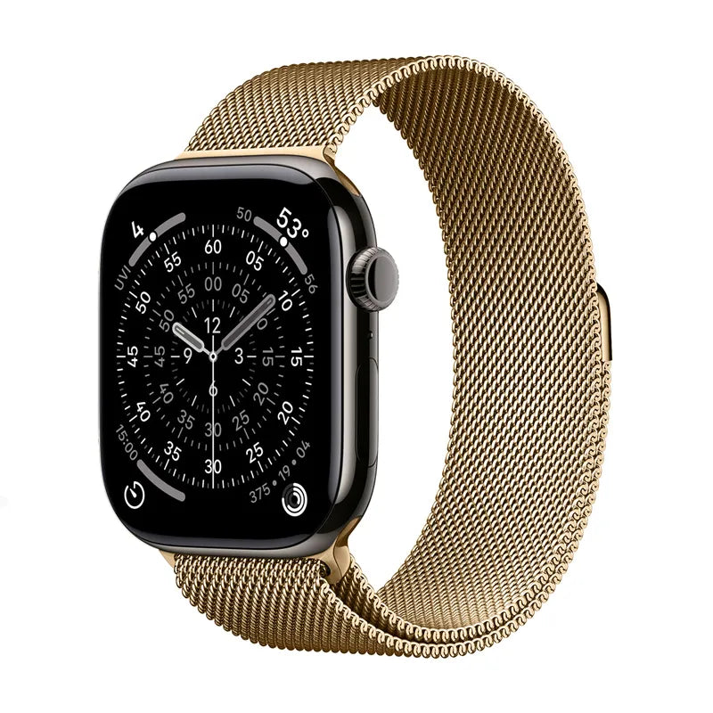 Crong Milano Steel - Nerūdijančio plieno apyrankė, skirta Apple Watch 38/40/41/42 mm (Rožinis auksas)