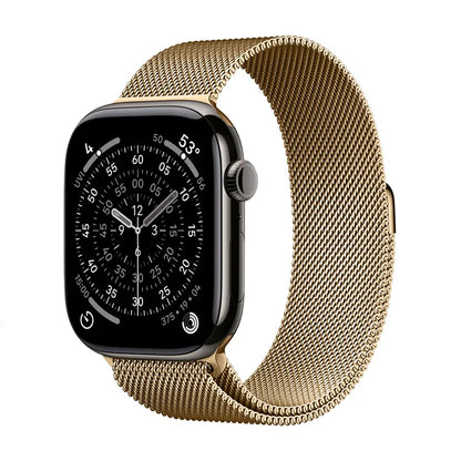 Crong Milano Steel - Nerūdijančio plieno apyrankė, skirta Apple Watch 38/40/41/42 mm (Rožinis auksas)