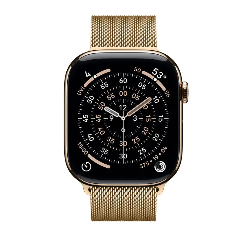 Crong Milano Steel - Nerūdijančio plieno apyrankė, skirta Apple Watch 38/40/41/42 mm (Rožinis auksas)