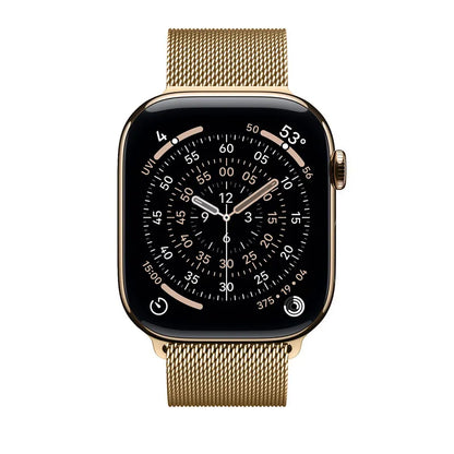 Crong Milano Steel - Nerūdijančio plieno apyrankė, skirta Apple Watch 38/40/41/42 mm (Rožinis auksas)
