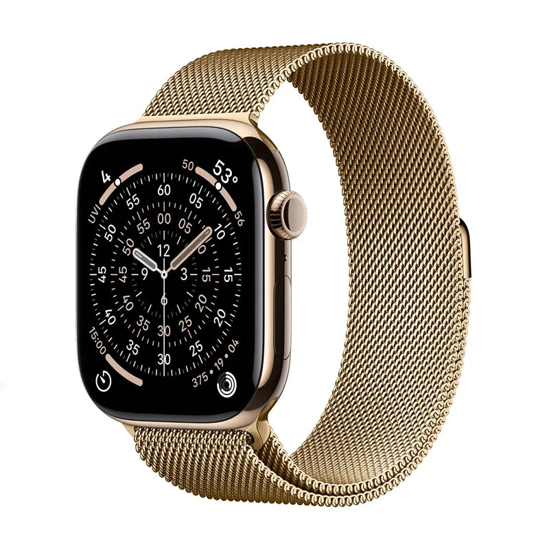 Crong Milano Steel - Nerūdijančio plieno apyrankė, skirta Apple Watch 38/40/41/42 mm (Rožinis auksas)