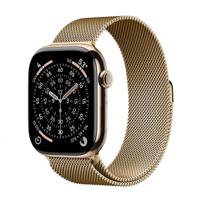 Crong Milano Steel - Nerūdijančio plieno apyrankė, skirta Apple Watch 38/40/41/42 mm (Rožinis auksas)