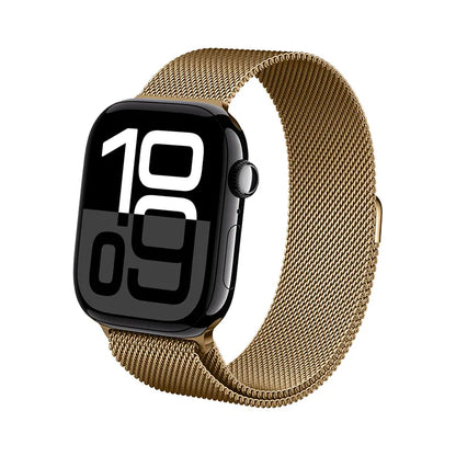 Crong Milano Steel - nerūdijančio plieno dirželis „Apple Watch“ 44/45/46/49 mm (rožinis auksas)