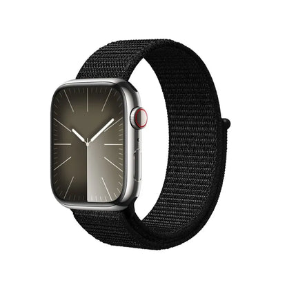 Crong Nailono refleksinė juosta, skirta Apple Watch 38/40/41/42 mm (juoda)