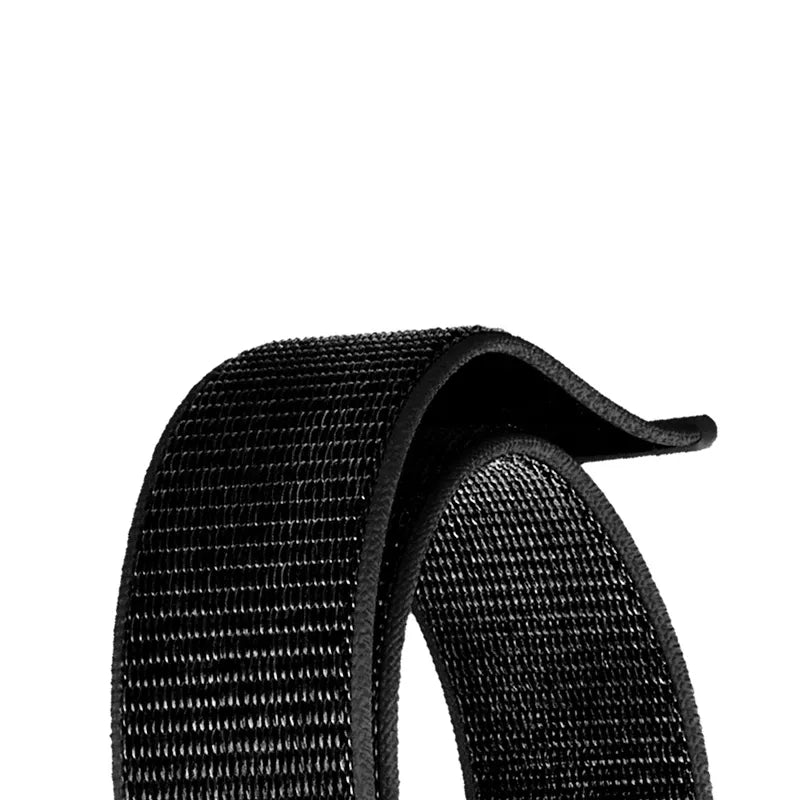 Crong Nailono "Reflex" sportinis dirželis, skirtas Apple Watch 44/45/46/49 mm (juodas)
