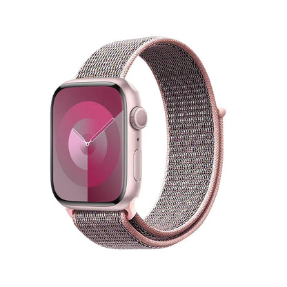 Crong Nailono sportinė apyrankė Apple Watch 38/40/41/42 mm (šviesiai rožinė)