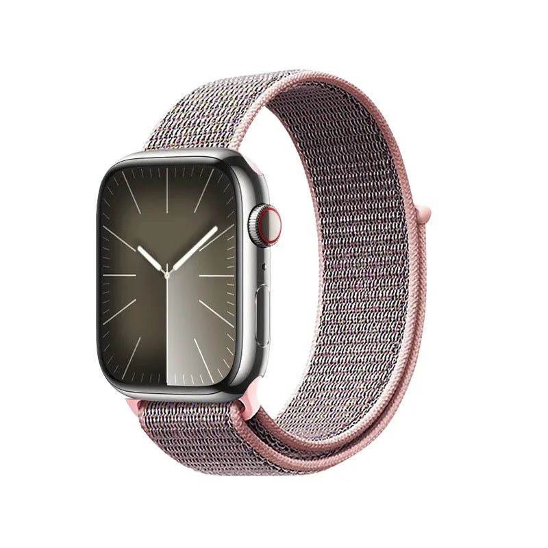 Crong Nailono sportinė apyrankė Apple Watch 38/40/41/42 mm (šviesiai rožinė)