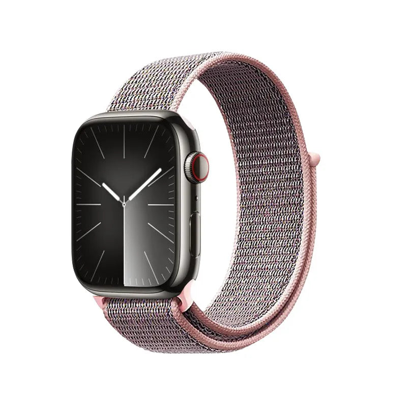 Crong Nailono sportinė apyrankė Apple Watch 38/40/41/42 mm (šviesiai rožinė)