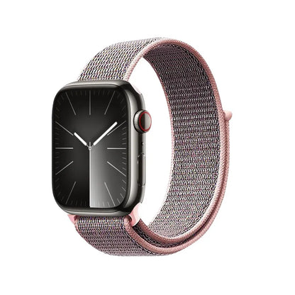Crong Nailono sportinė apyrankė Apple Watch 38/40/41/42 mm (šviesiai rožinė)