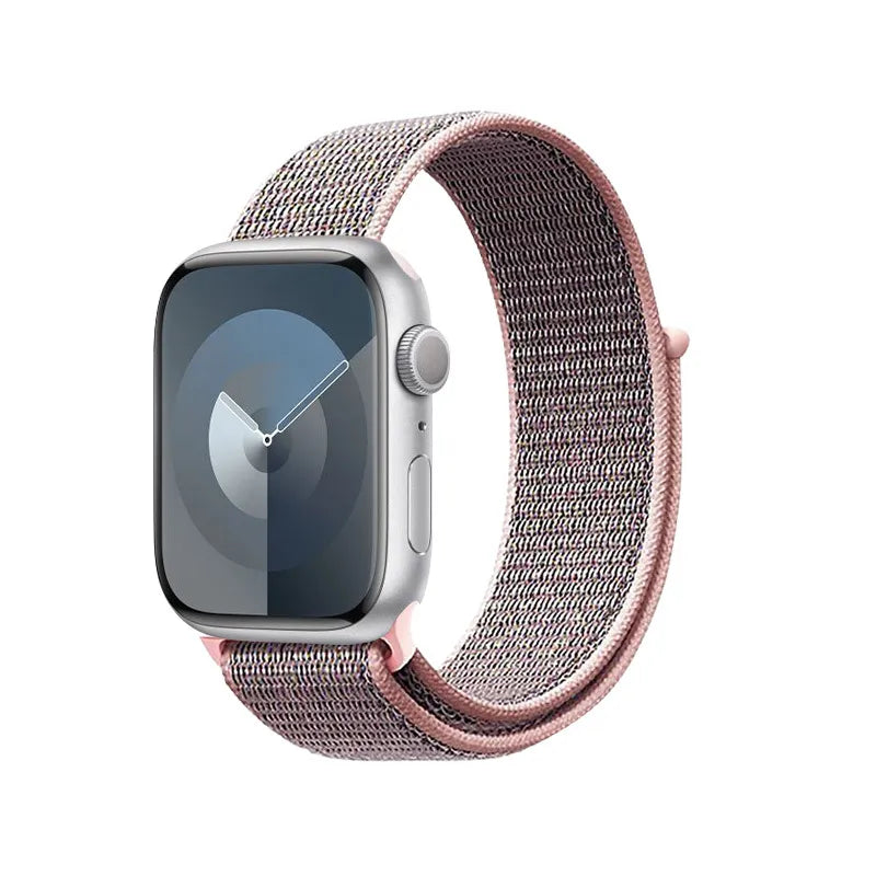 Crong Nailono sportinė apyrankė Apple Watch 38/40/41/42 mm (šviesiai rožinė)