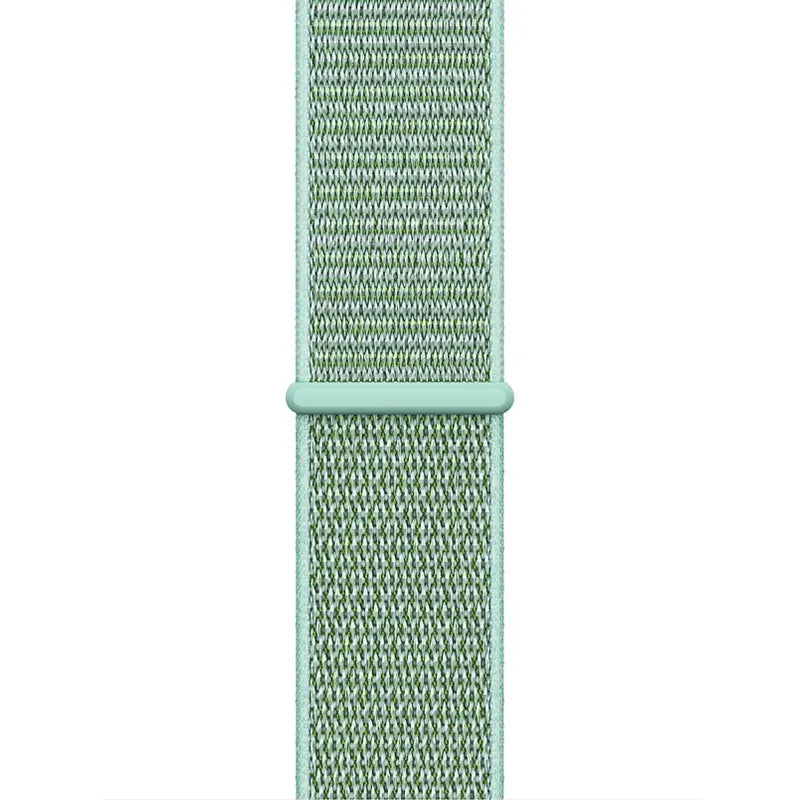 Crong Nailono sportinė apyrankė, skirta Apple Watch 38/40/41/42 mm (Atlantinis žalias)