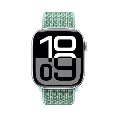 Crong Nailono sportinė apyrankė, skirta Apple Watch 38/40/41/42 mm (Atlantinis žalias)