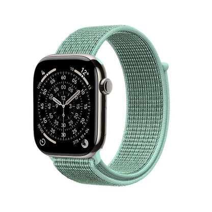 Crong Nailono sportinė apyrankė, skirta Apple Watch 38/40/41/42 mm (Atlantinis žalias)