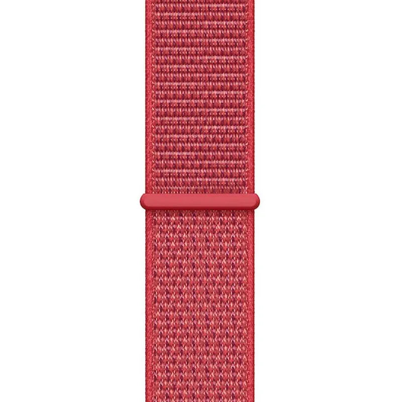 Crong Nailono sportinė apyrankė, skirta Apple Watch 38/40/41/42 mm (Red Fusion)