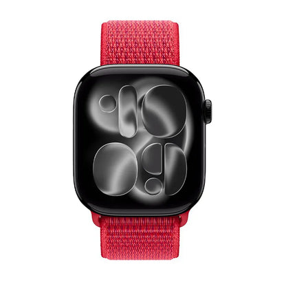 Crong Nailono sportinė apyrankė, skirta Apple Watch 38/40/41/42 mm (Red Fusion)
