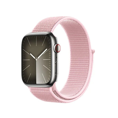 Crong Nailono – Sportinis dirželis, skirtas Apple Watch 38/40/41/42 mm (miltelių rožinės spalvos)