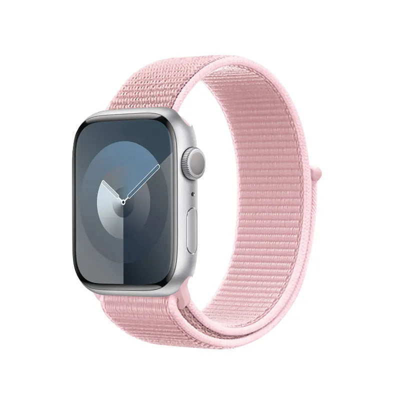 Crong Nailono – Sportinis dirželis, skirtas Apple Watch 38/40/41/42 mm (miltelių rožinės spalvos)