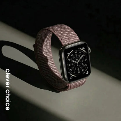 Crong Nailono - Sportinis dirželis, skirtas Apple Watch 38/40/41/42 mm (Smokey Mauve)