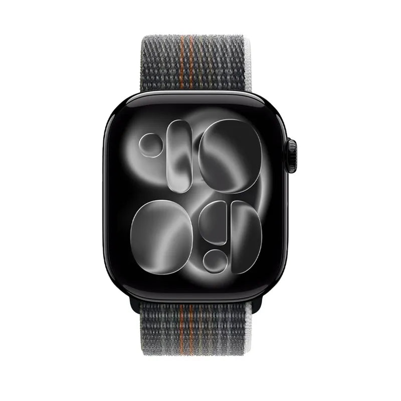 Crong Nailono sportinis dirželis, skirtas Apple Watch 44/45/46/49 mm (Midnight Run)