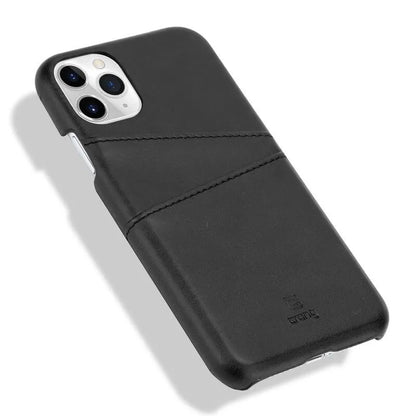Crong Neat Cover – iPhone 11 Pro dėklas su kišenėlėmis (juodas)