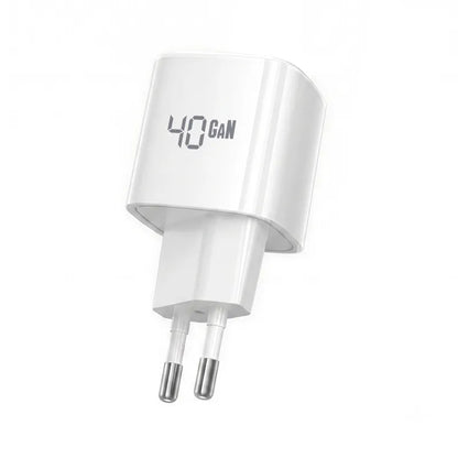 Crong NEO GaN įkroviklis - 40W USB-C PD įkroviklis su AVS (baltas)