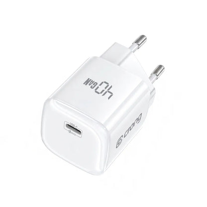Crong NEO GaN įkroviklis - 40W USB-C PD įkroviklis su AVS (baltas)