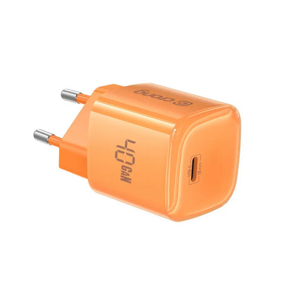 Crong NEO GaN įkroviklis - 40W USB-C PD įkroviklis su AVS (oranžinis)
