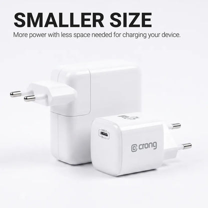 Crong NEO GaN įkroviklis – USB-C 40W PD įkroviklis su AVS (tamsiai mėlynas)