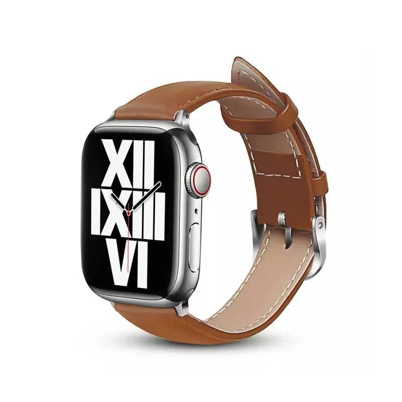 Crong Noble Band – natūralios odos dirželis Apple Watch 38/40/41/42 mm (Mocha)
